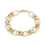 Złota bransoletka duże ogniwa Złota bransoletka duże ogniwa