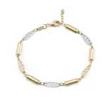 Bransoletka z dwukolorowego złota